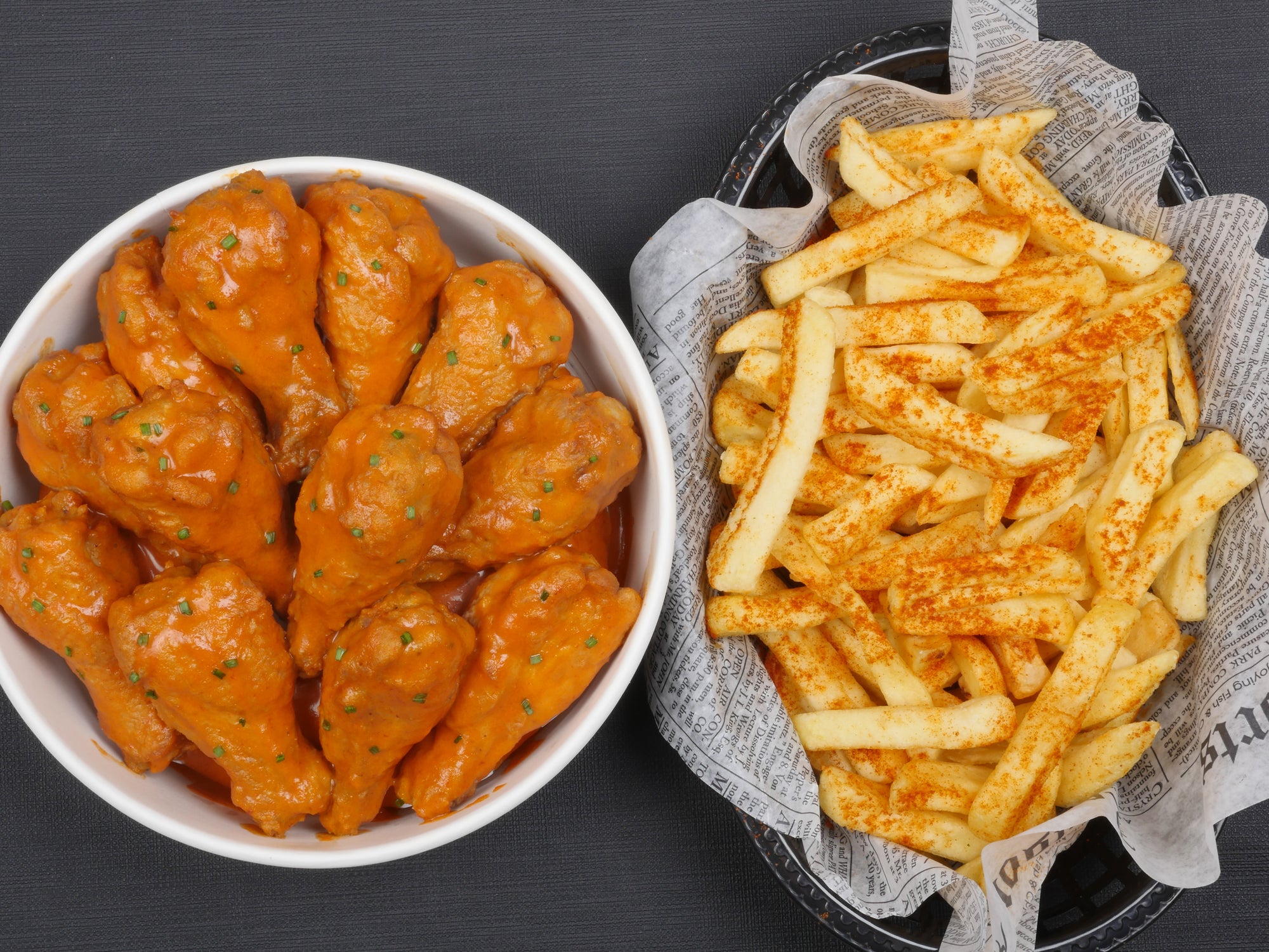 Wings & Rings: alitas de pollo al estilo americano